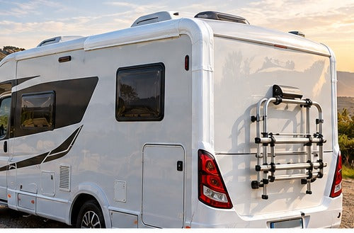 Motorhome rear view, suitable for white sealing tape repairs