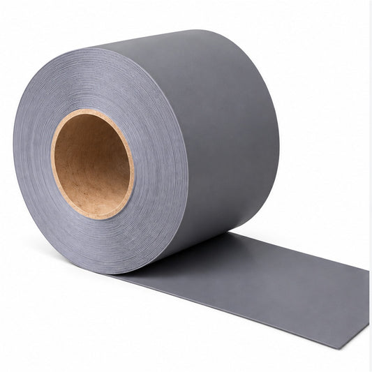 Temproof grey PVC tape roll, 100mm x 50m