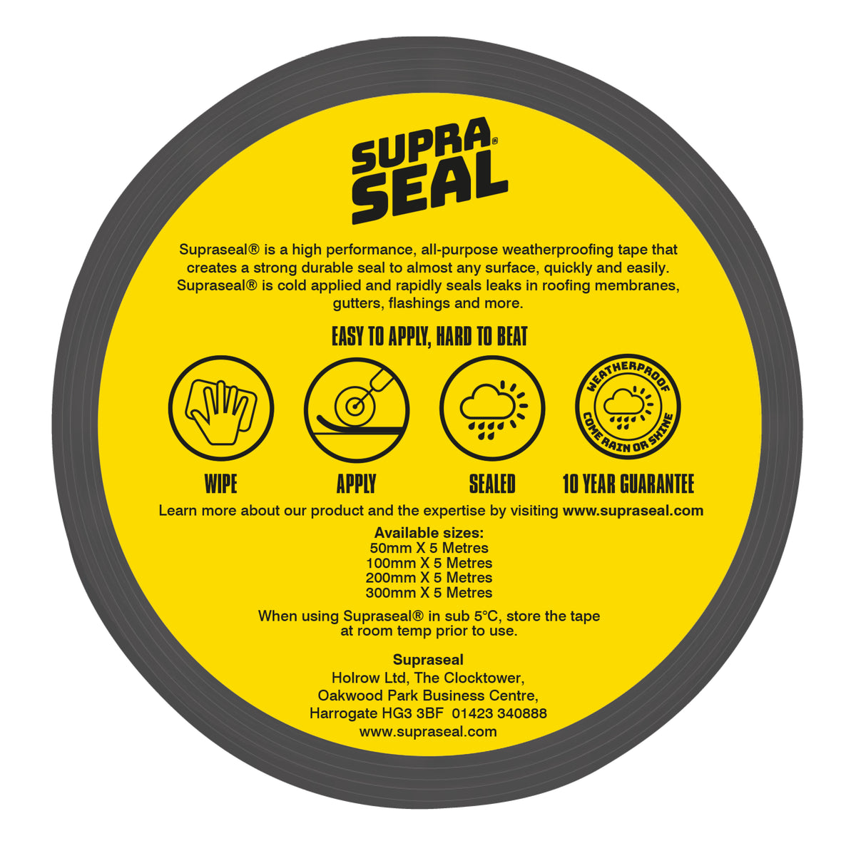 Supraseal waterproof flashing tape for roof, gutter and flashing repairs (image 2)