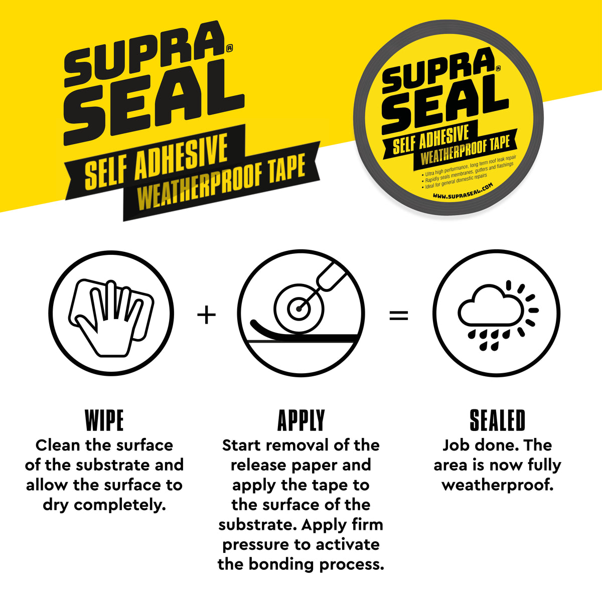 Supraseal bitumen-free flashing tape with 10-year warranty (image 7)